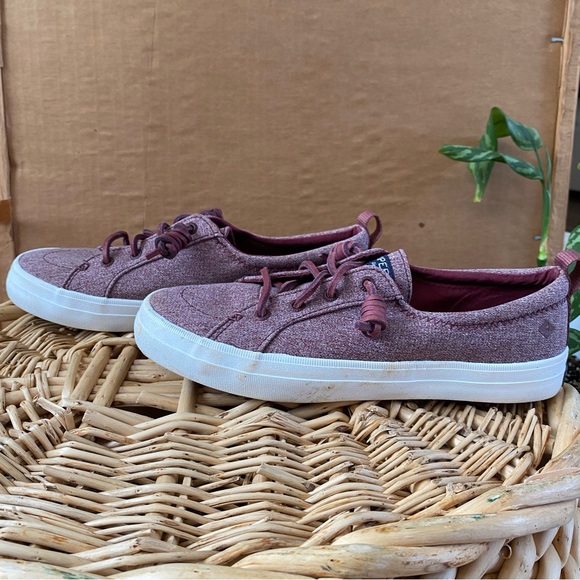 Sperry faded red leather lace boat shoes - Picture 5 of 8